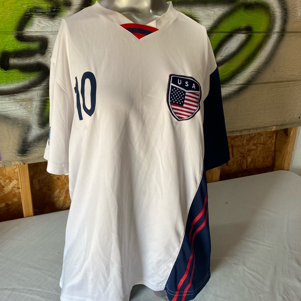 Gol Team USA White Men's Soccer #10 Jersey Size Large